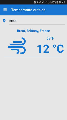 Outside temperature скриншот 2
