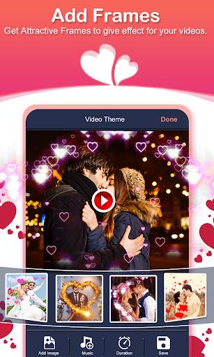 Heart Video maker with music :Love Photo Animation screenshot 3