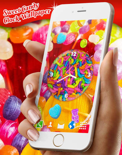Candy Clock Wallpaper 🍬 Sweet Live Wallpapers screenshot 5
