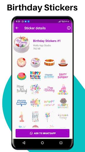 Happy Birthday Stickers For WA screenshot 7