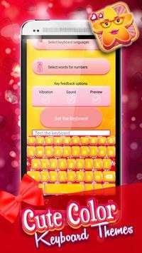 Cute Color Keyboard Themes screenshot 6