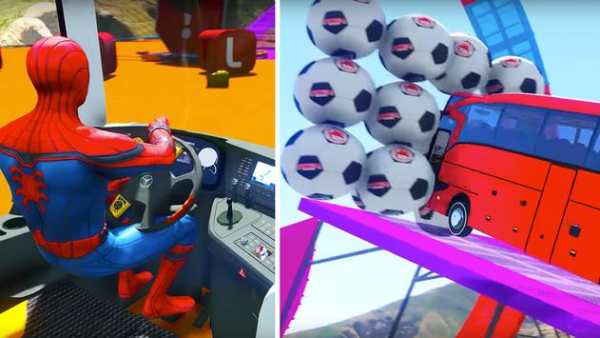 Superheroes Bus Stunts Racing screenshot 6