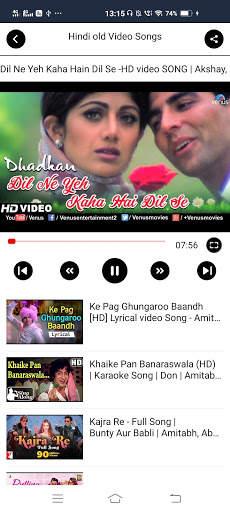 Hindi old video songs screenshot 1