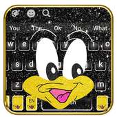 Cute Black Duck Cartoon Keyboard Theme🦆 logo