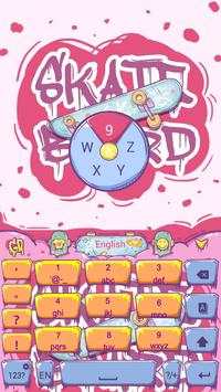 Skateboard GO Keyboard Theme скриншот 2