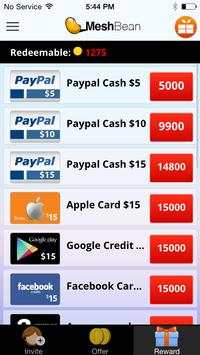 MeshBean Play Earn Money Gift स्क्रीनशॉट 3