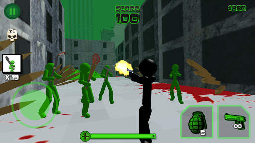 Stickman Zombie Shooting 3D screenshot 1