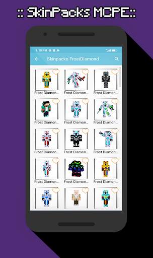 SkinPacks frostdiamond for Minecraft screenshot 2