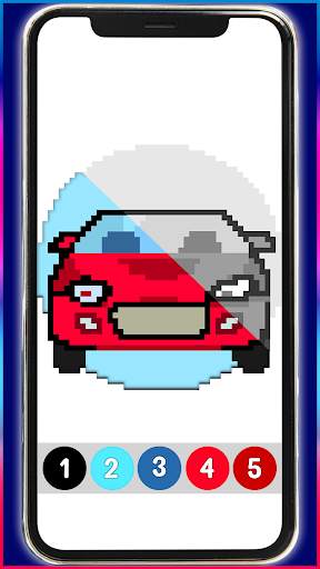 Cars Pixel Art Color by Number स्क्रीनशॉट 6