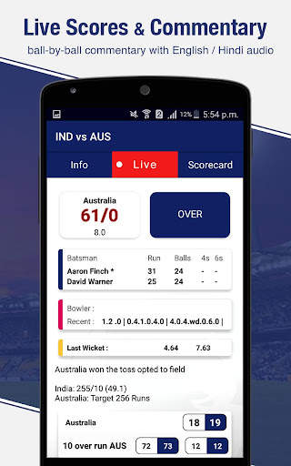 CricketOn - Fast Live Line Score App for PSL screenshot 3