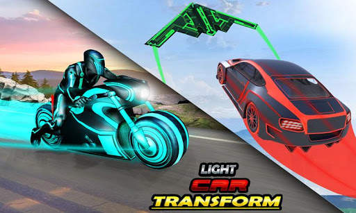 Crazy Car Stunt Light Car Transform GT Racing Game screenshot 2