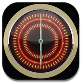 Red Neon Clock Widget icon