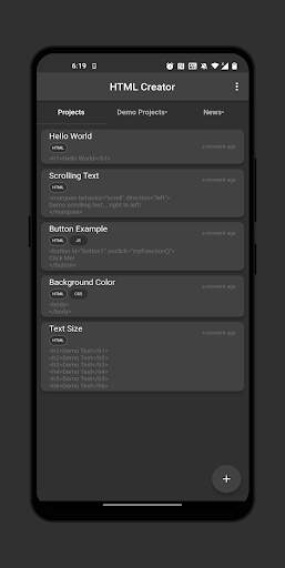 HTML Creator screenshot 1
