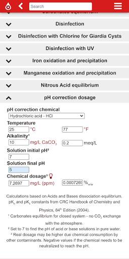 Plutocalc Water and Wastewater screenshot 7