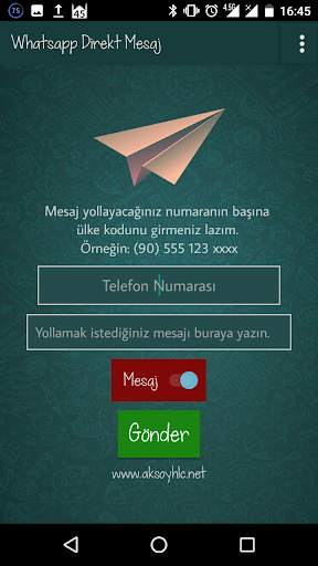 WP Direkt Mesaj Yollama screenshot 2