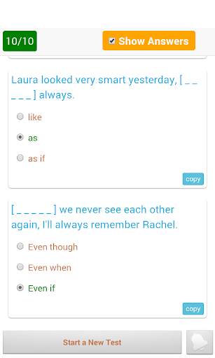 1800 Grammar Tests (Free) screenshot 1