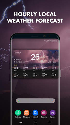 Sudut langit ramalan widget tema & jam screenshot 3
