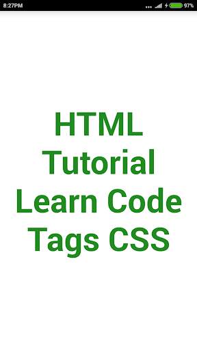 HTML Tutorial Code Tags CSS скриншот 1