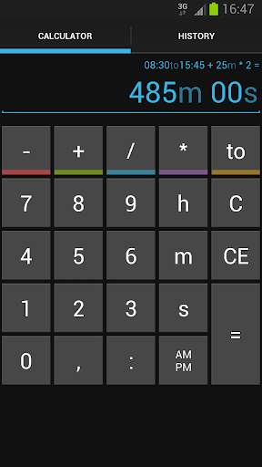 Time Calc screenshot 2