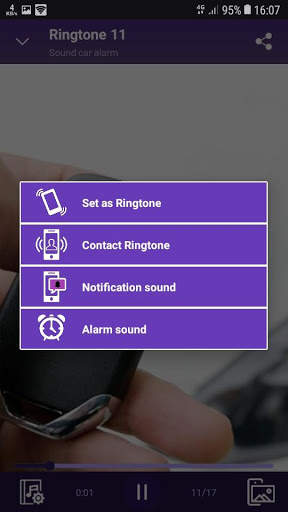 Sound car alarm - RINGTONES and WALLPAPERS स्क्रीनशॉट 1