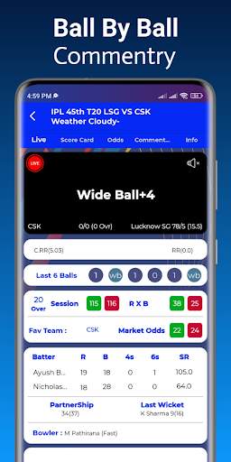 CricMate : Cricket Live Line screenshot 2