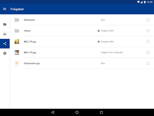 IONOS HiDrive screenshot 11