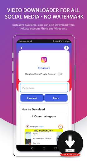 Vid Downloader for all Social Media - No Watermark screenshot 3