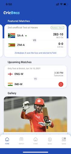 Cricboss : Live Cricket Scores & News screenshot 1