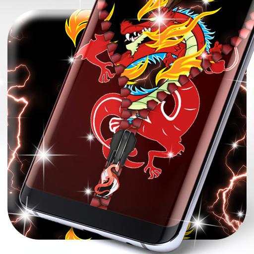 Dragon lock screen zipper 7.6