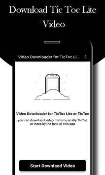 Video Downlaoder For Tic Toc Lite скриншот 1
