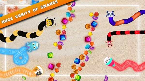 Slither Candy Game IO : Snake Worm Mask screenshot 4
