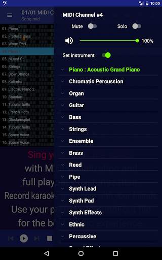 MIDI Clef Karaoke Player 9 تصوير الشاشة