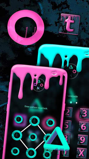 Neon Paint Launcher Theme screenshot 5