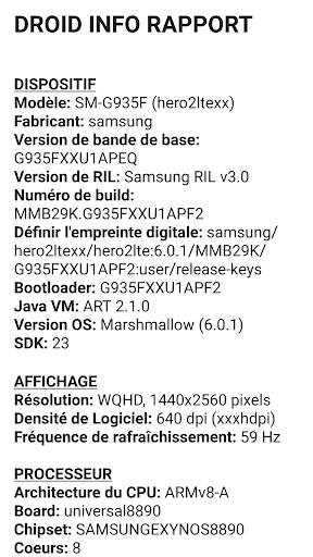 Droid Hardware Info screenshot 3