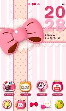 Pinky Cat GO Launcher Theme screenshot 2