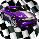 Car Racing game on icon