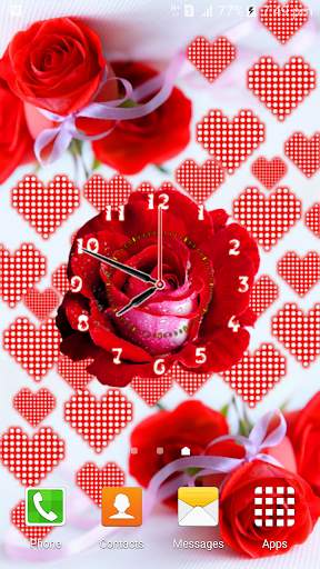 Rose Flower Clock screenshot 1