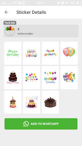 Birthday Stickers For WhatsApp & Stickers Maker screenshot 5