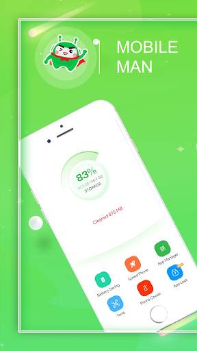 Mobile Man -Clean Junk Fast,Phone Boots,Lock Apps screenshot 1