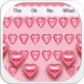 Pink Heart Keyboard 10001002
