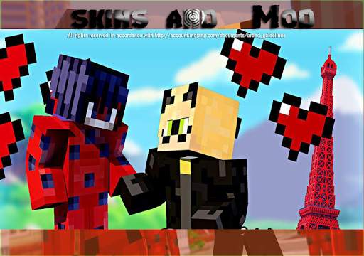 Meraculeuse Skins   Mod Ladybug Noir For PE screenshot 6