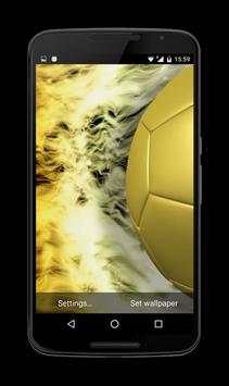Football Gold Live Wallpaper screenshot 1