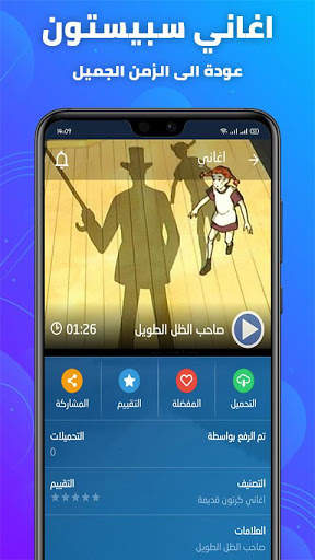 اغاني سبيستون قديمة - اغاني رسوم متحركة قديمة screenshot 4