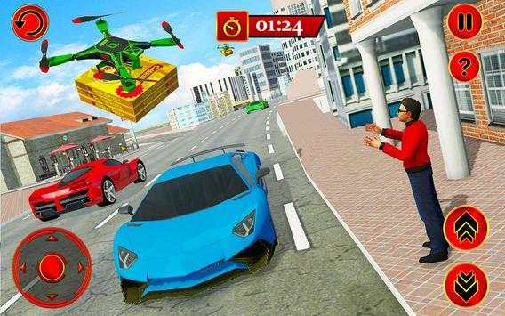 Pizza Delivery City Drone Simulator screenshot 5