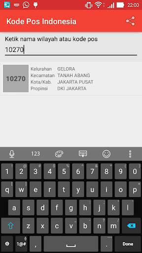Kode Pos Indonesia screenshot 4