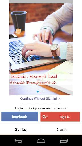 EduQuiz : MS Excel screenshot 1