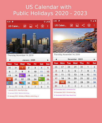 US Calendar 2023 скриншот 6