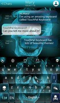 Hell Skull Fire Keyboard Theme screenshot 2