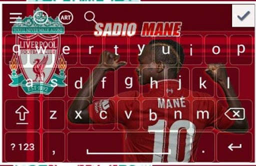Sadio Mane Theme Keyboard screenshot 1
