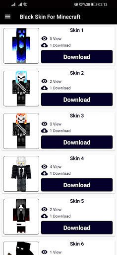 Black Skin for Minecraft PE screenshot 5